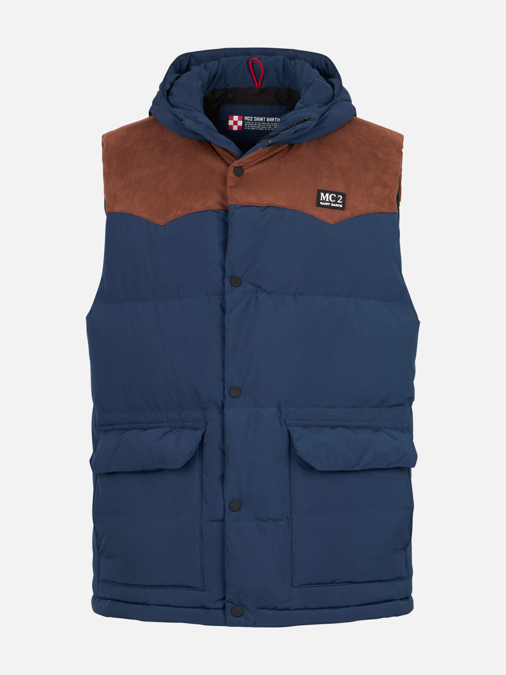 Man blue down vest - MC2 Saint Barth
