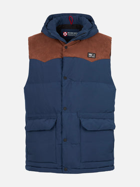 Man blue down vest - MC2 Saint Barth