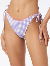 Gingham swim briefs