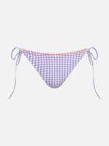 Gingham swim briefs