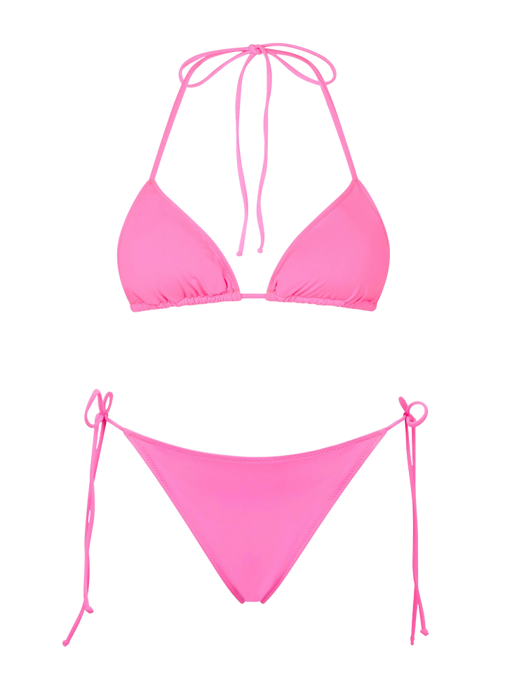 Woman fluo pink triangle bikini - MC2 Saint Barth