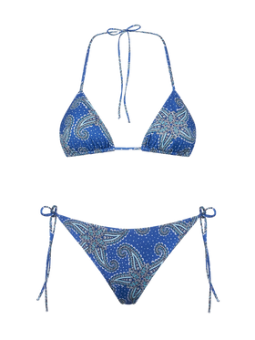 Woman triangle bikini with paisley print - MC2 Saint Barth