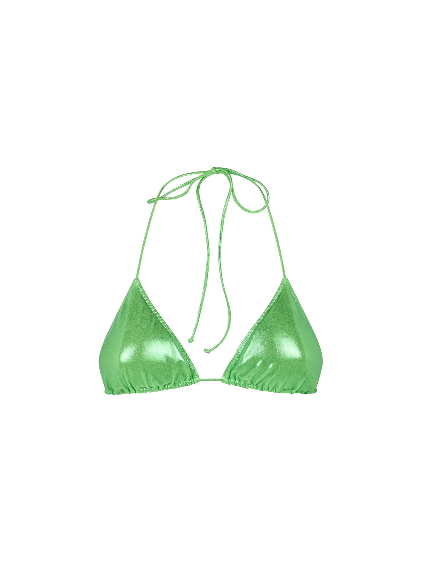 Woman lamina green triangle top swimsuit - MC2 Saint Barth