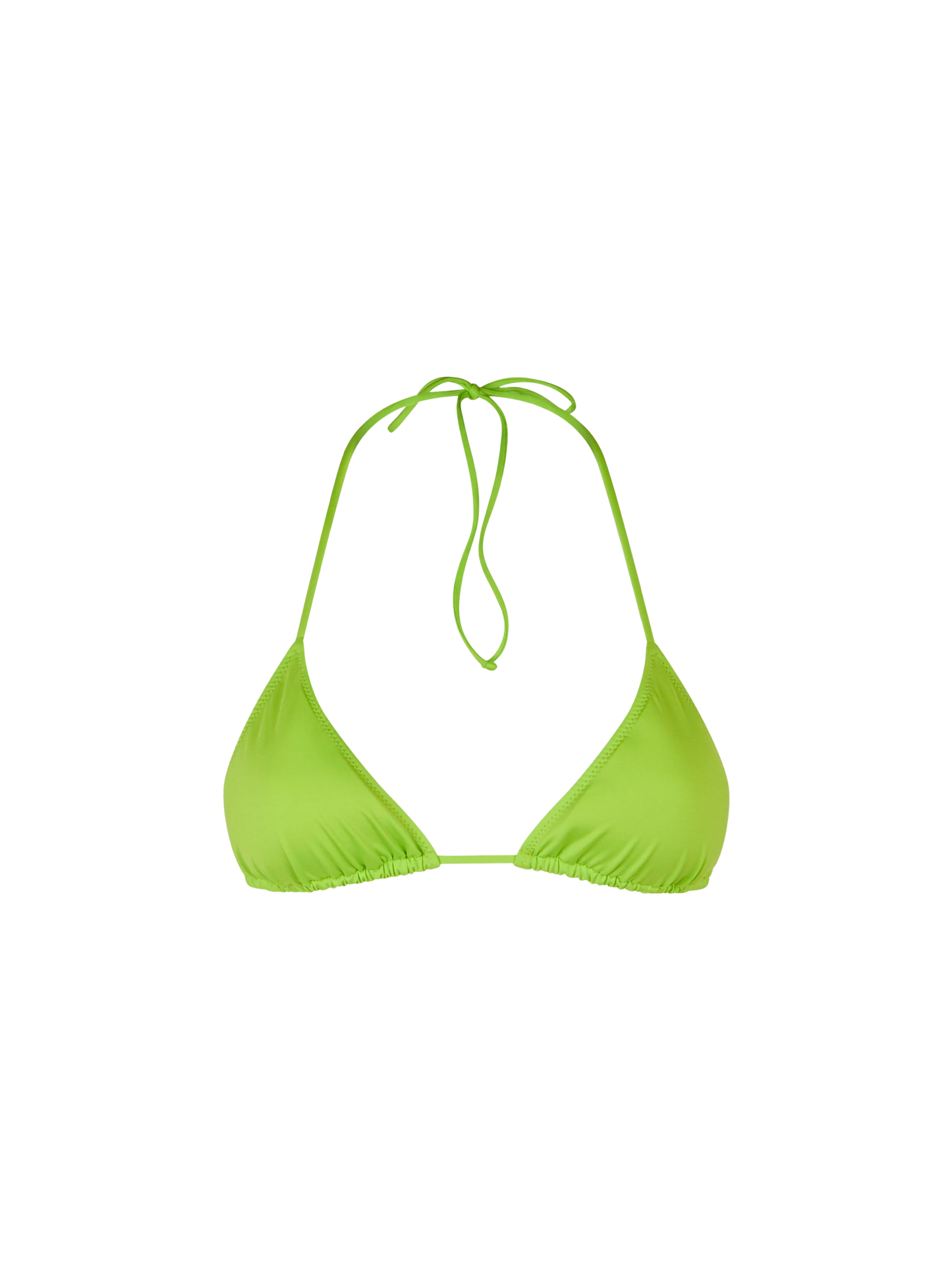Woman lime triangle top swimsuit - MC2 Saint Barth