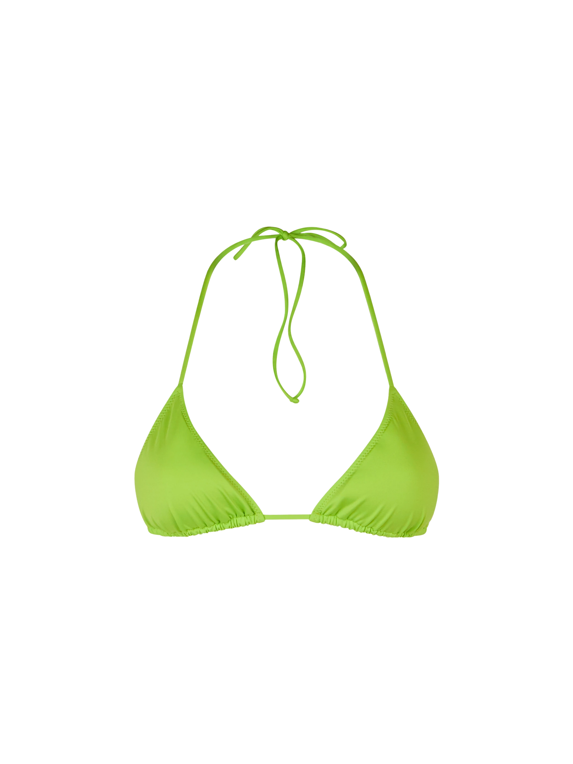 Woman lime triangle top swimsuit - MC2 Saint Barth