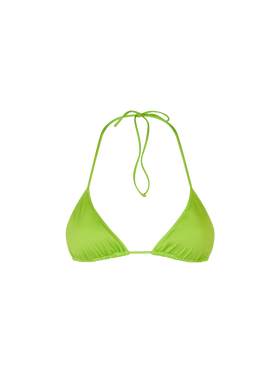 Woman lime triangle top swimsuit - MC2 Saint Barth
