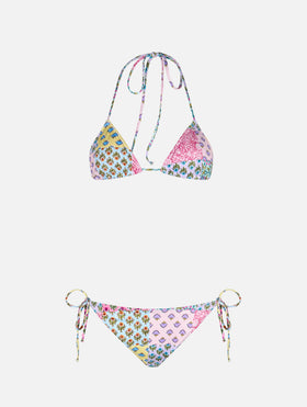 Damen-Triangel-Bikini Leah Virgo mit Radical Flower Patch 
