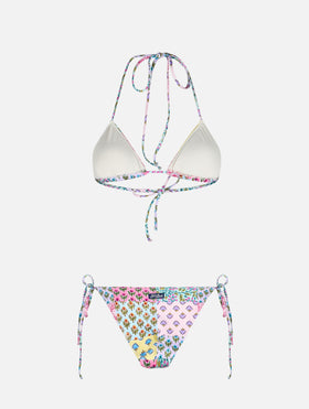 Damen-Triangel-Bikini Leah Virgo mit Radical Flower Patch 
