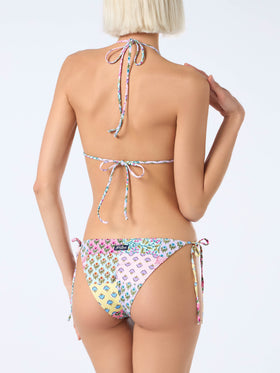 Damen-Triangel-Bikini Leah Virgo mit Radical Flower Patch 