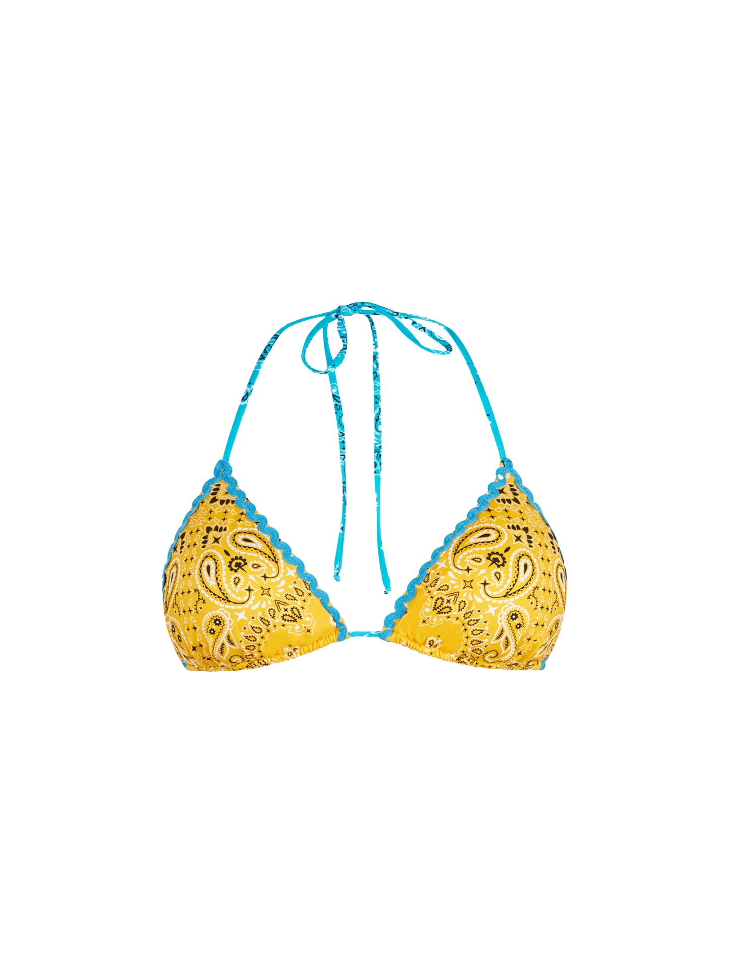 Woman triangle top swimsuit with bandanna print - MC2 Saint Barth