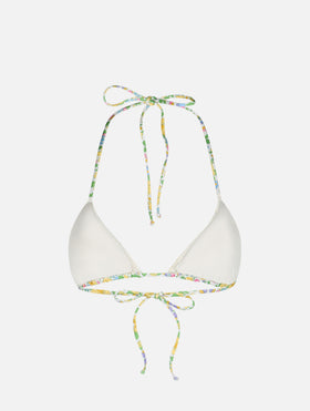 Woman Betsy triangle top swimsuit Leah | MADE WITH LIBERTY FABRIC