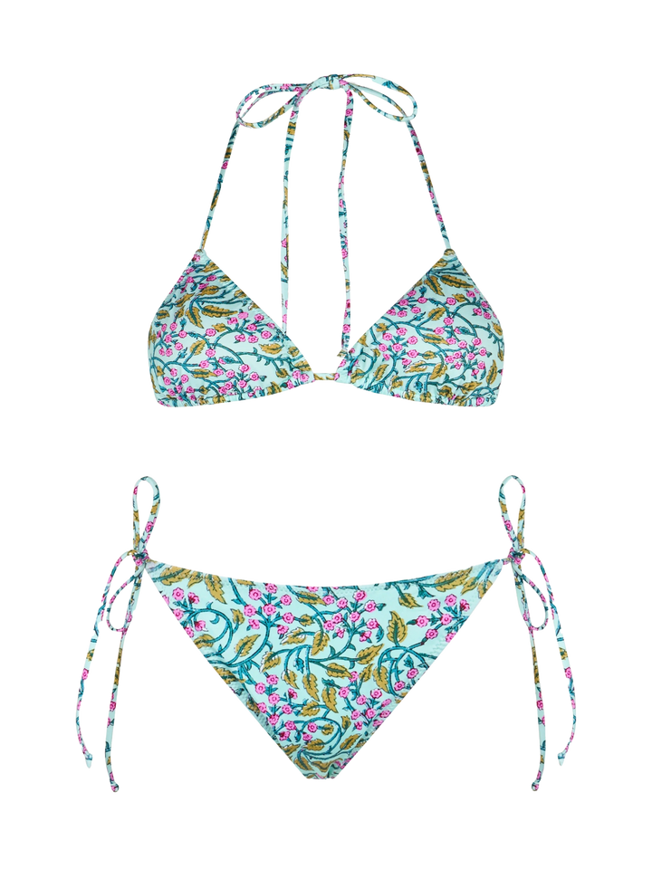 Woman radical flower triangle bikini Leah Marielle - MC2 Saint Barth