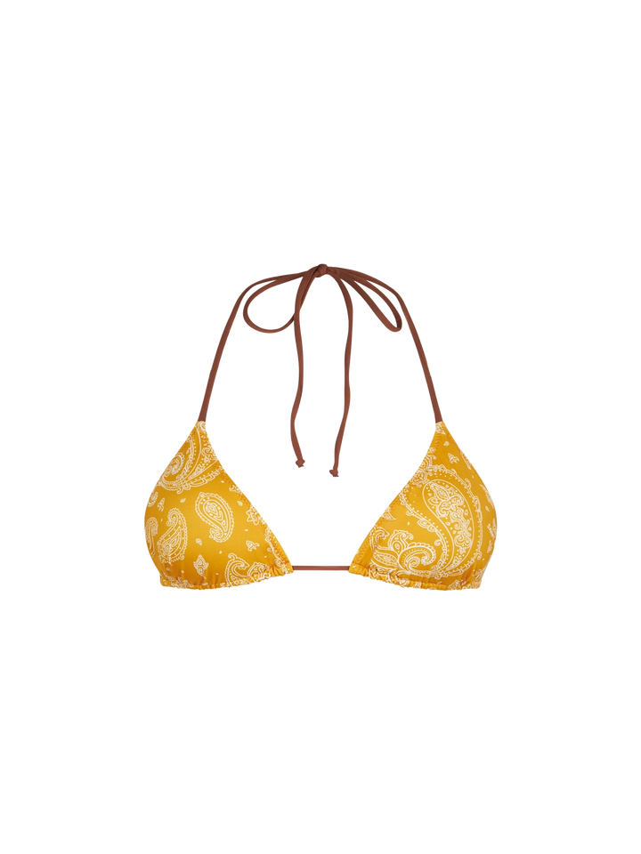 Woman triangle top swimsuit with paisley print - MC2 Saint Barth