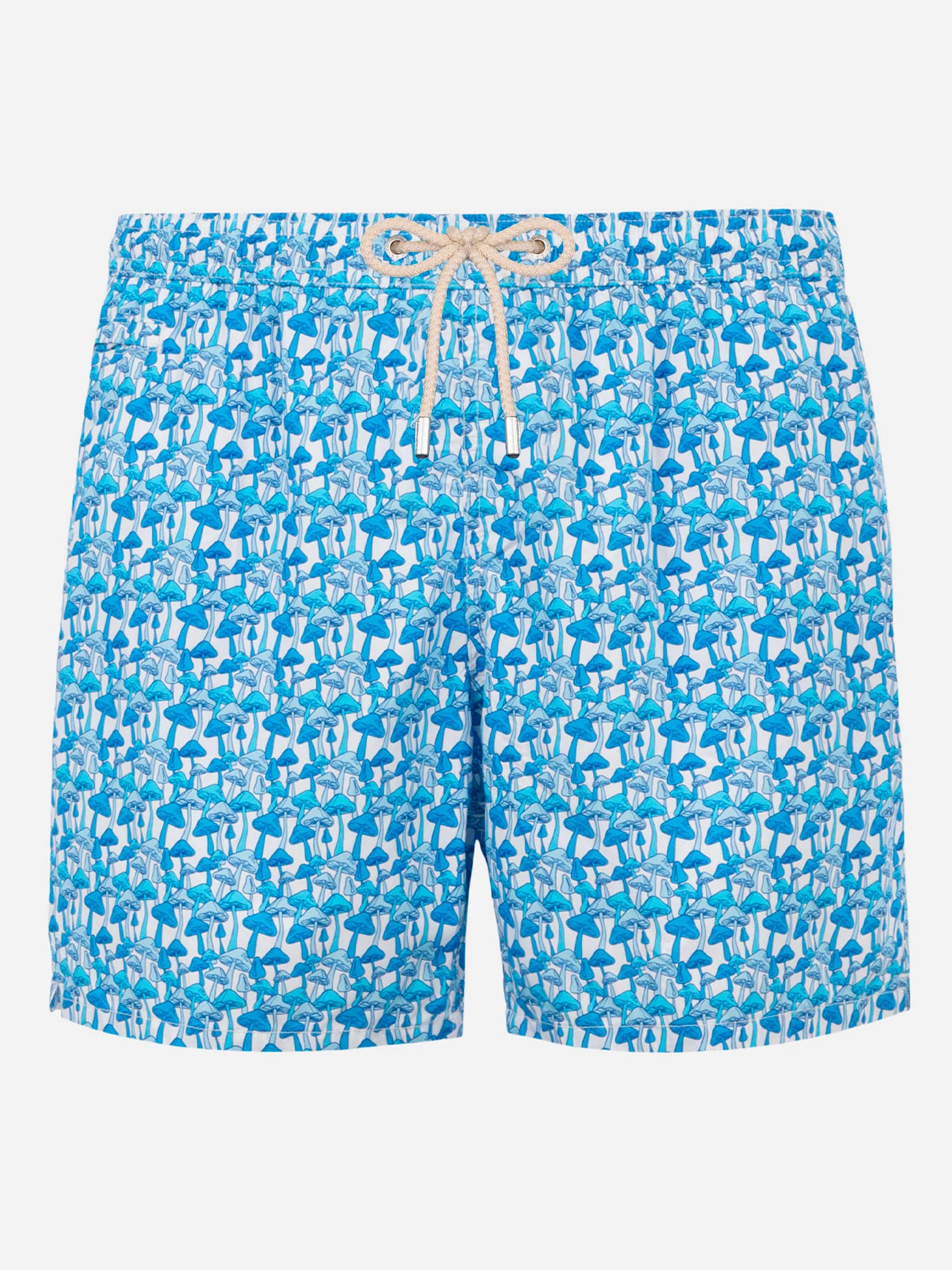 Man light fabric swim shorts with mushrooms print - MC2 Saint Barth