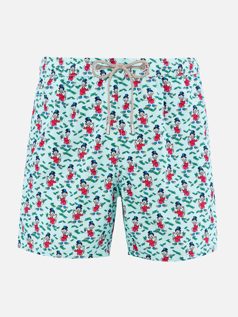 Man lightweight fabric swim-shorts Lighting Micro Fantasy with Scrooge print | DISNEY SPECIAL EDITION