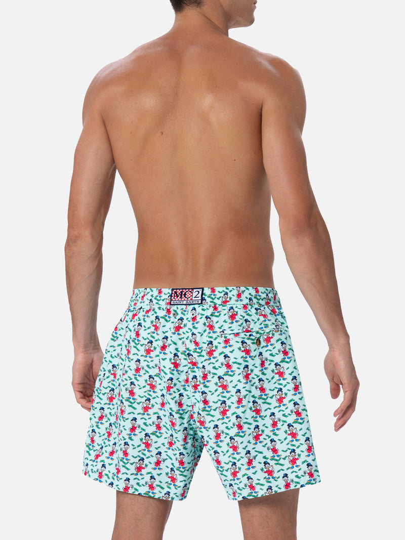 Man lightweight fabric swim-shorts Lighting Micro Fantasy with Scrooge print | DISNEY SPECIAL EDITION