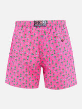 Herren-Badeshorts aus leichtem Stoff Lighting Micro Fantasy mit Eis- und Cocktail-Print