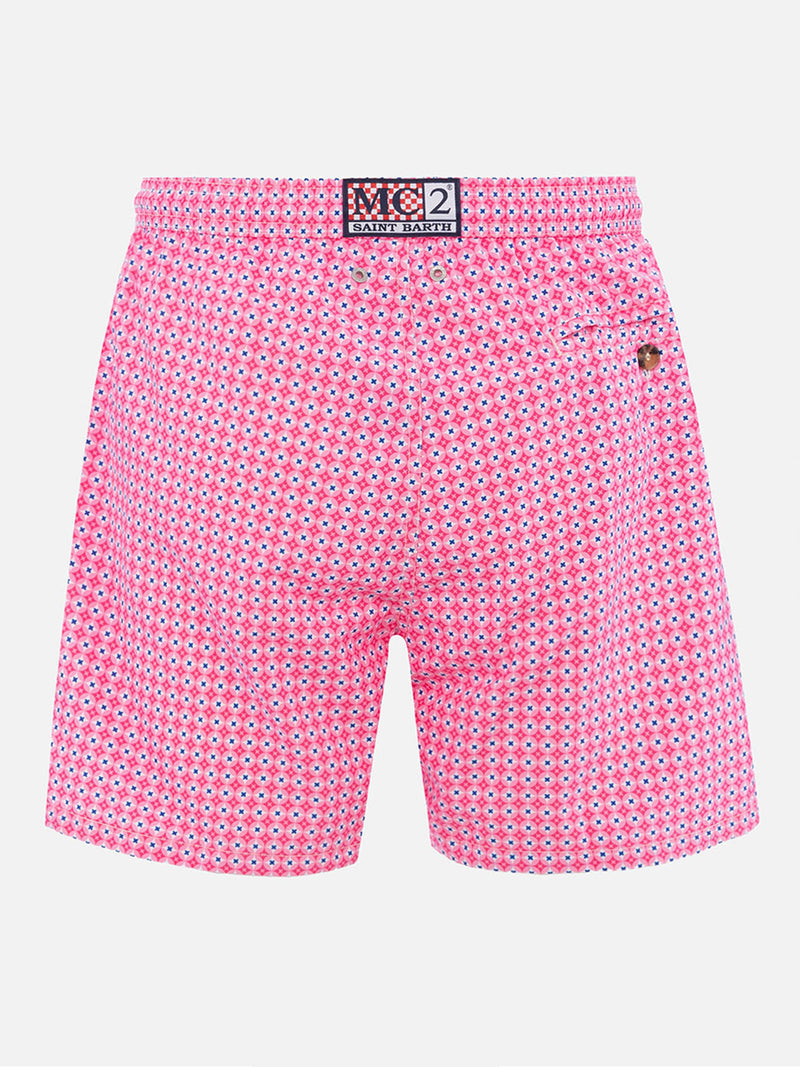 Herren-Badeshorts aus leichtem Stoff Lighting Micro Fantasy mit Krawatten-Print