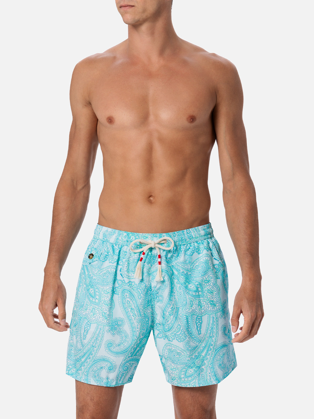 Bañador corto de tejido ligero para hombre Lighting 70 con estampado paisley 