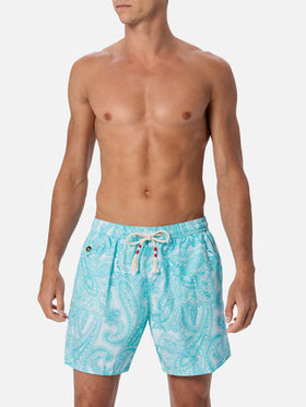 Bañador corto de tejido ligero para hombre Lighting 70 con estampado paisley 