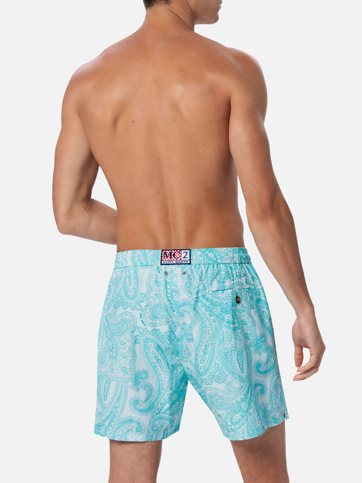 Bañador corto de tejido ligero para hombre Lighting 70 con estampado paisley 