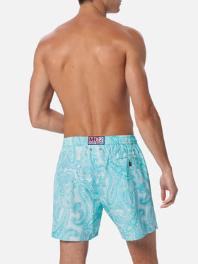 Bañador corto de tejido ligero para hombre Lighting 70 con estampado paisley 