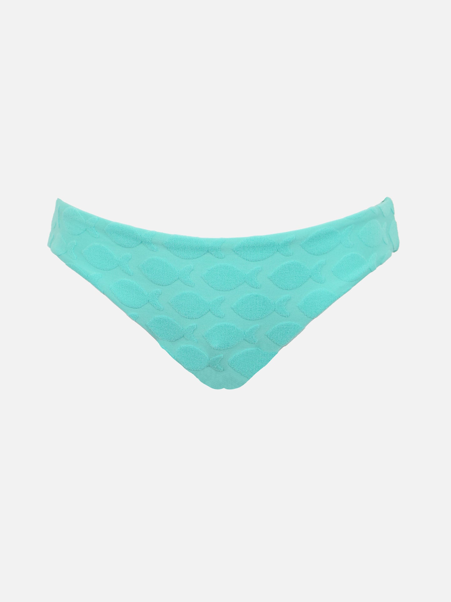 Girl water green swim briefs Madame with bow - MC2 Saint Barth