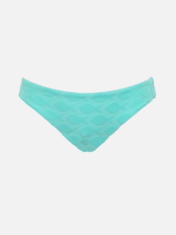 Girl water green swim briefs Madame with bow