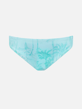 Girl swim briefs Madame with bow and toile de jouy print - MC2 Saint Barth