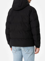 Man black hooded puffer jacket Maier