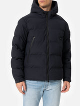 Man navy blue hooded puffer jacket Maier