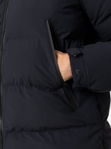 Man navy blue hooded puffer jacket Maier