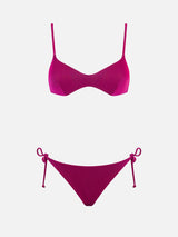 Bikini da donna a bralette  fucsia