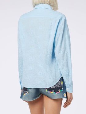 Woman classic Sangallo cotton shirt Meredith - MC2 Saint Barth