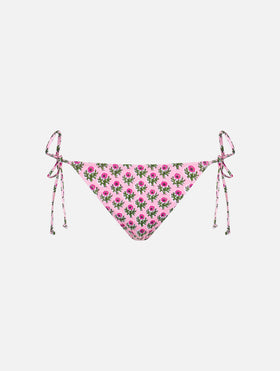 Woman radical flower classic swim briefs Marielle - MC2 Saint Barth