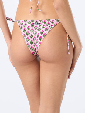 Woman radical flower classic swim briefs Marielle - MC2 Saint Barth