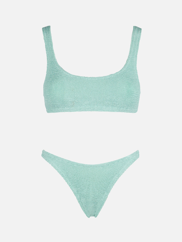 Crinkle bralette bikini Naima Naomi in sage green