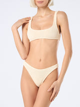 Bralette classica da donna beige stropicciata Naima