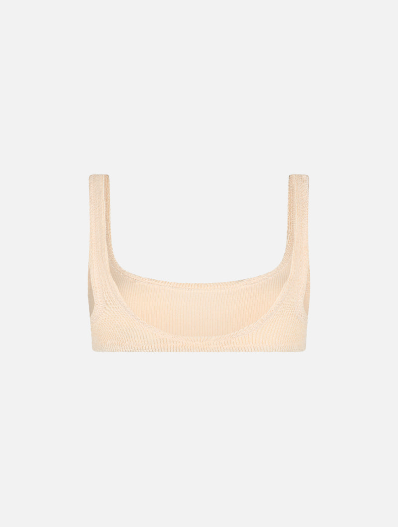 Bralette classica da donna beige stropicciata Naima