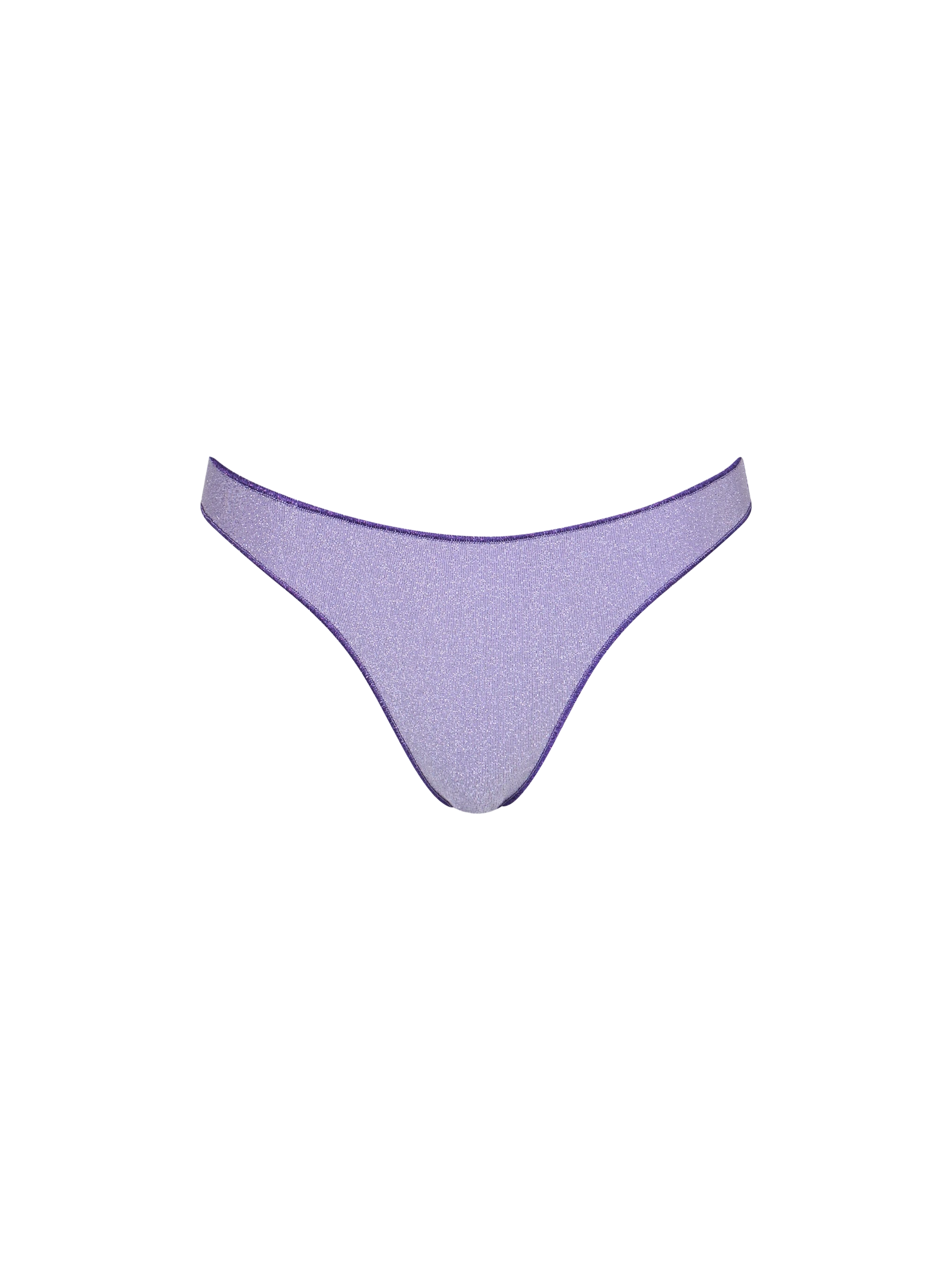 Woman lilac lurex cheeky swim briefs Naomi - MC2 Saint Barth