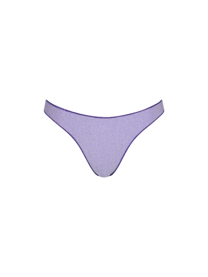 Woman lilac lurex cheeky swim briefs Naomi - MC2 Saint Barth
