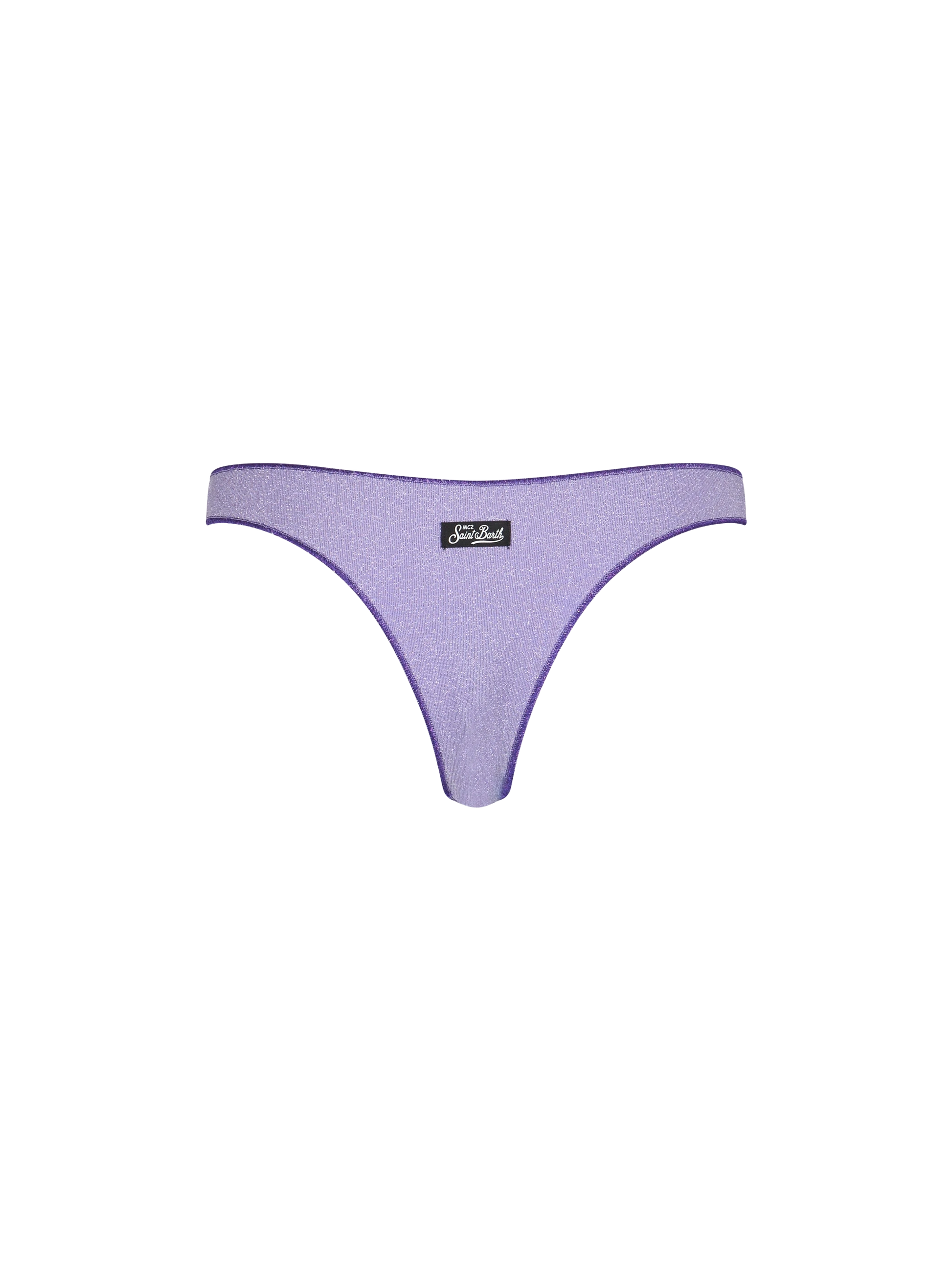 Woman lilac lurex cheeky swim briefs Naomi - MC2 Saint Barth
