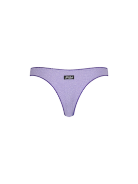 Woman lilac lurex cheeky swim briefs Naomi - MC2 Saint Barth