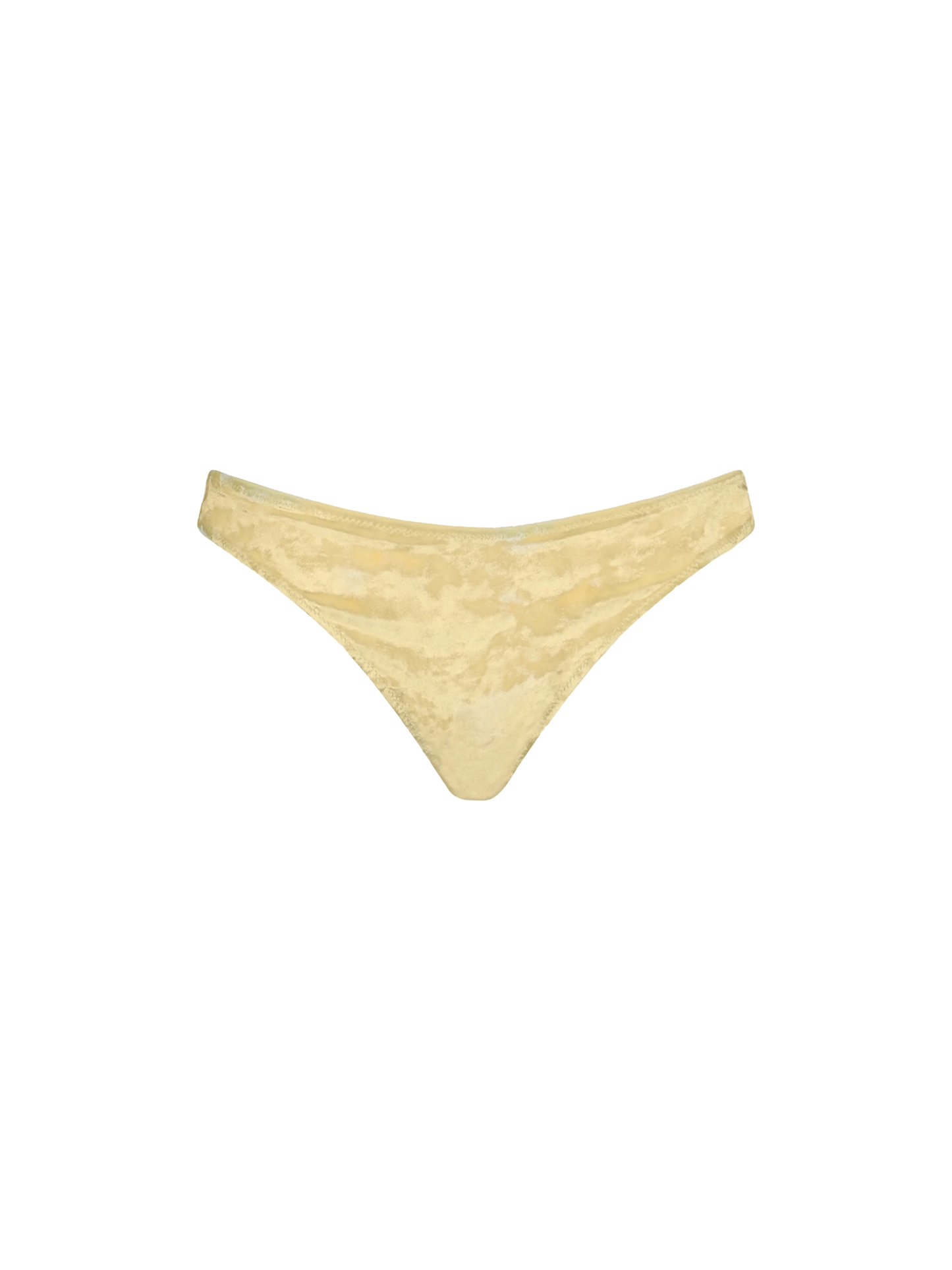 Woman yellow chenille cheeky swim briefs Naomi - MC2 Saint Barth