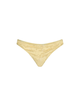 Woman yellow chenille cheeky swim briefs Naomi - MC2 Saint Barth