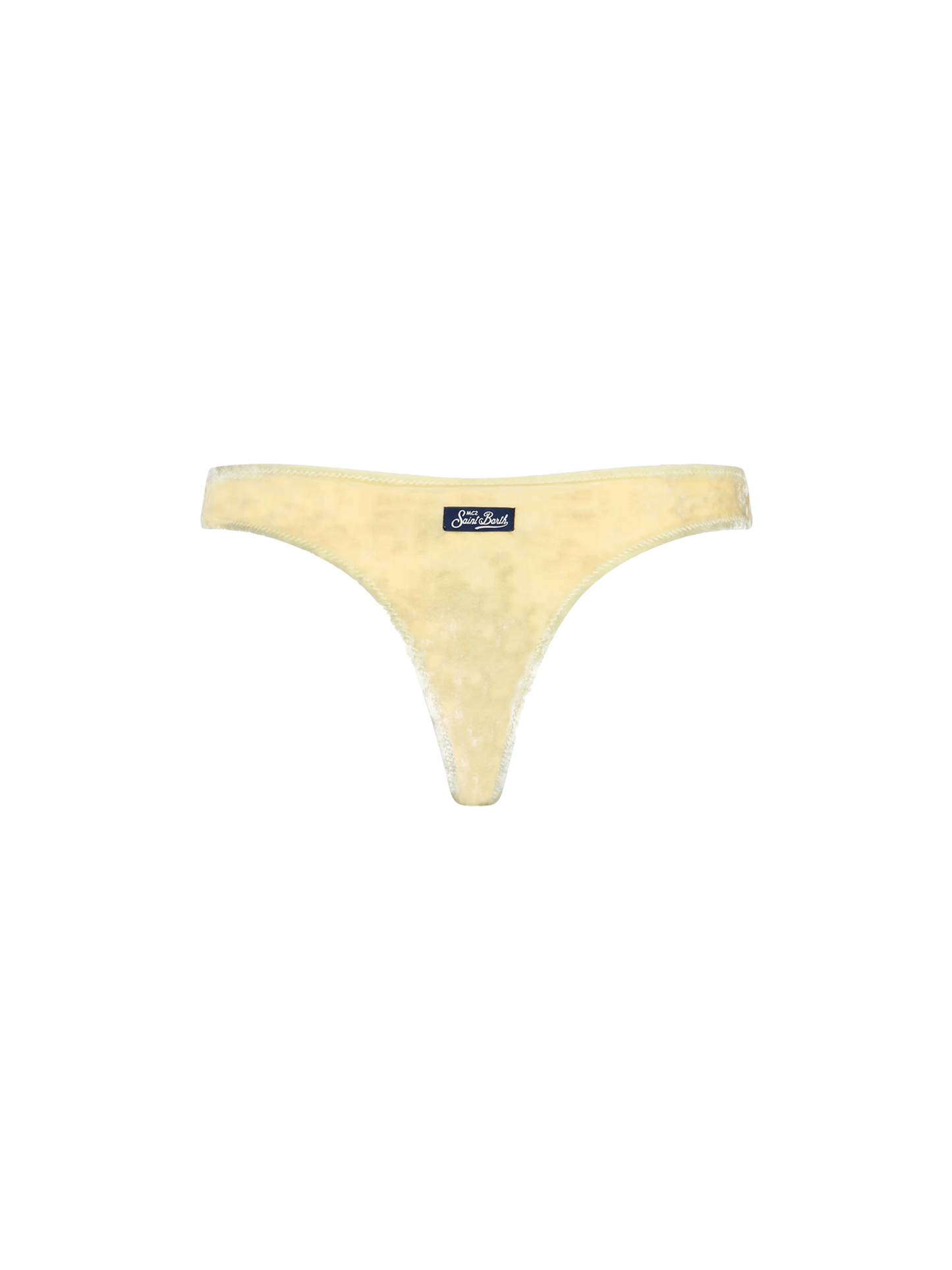 Woman yellow chenille cheeky swim briefs Naomi - MC2 Saint Barth