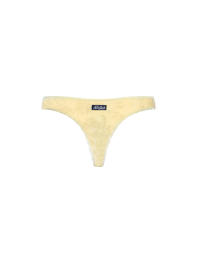 Woman yellow chenille cheeky swim briefs Naomi - MC2 Saint Barth