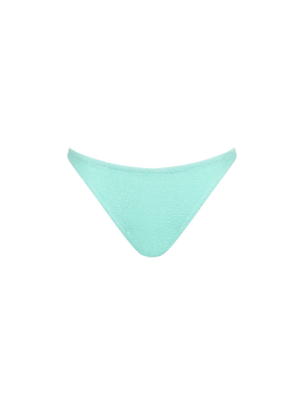 Woman sage green crinkle cheeky swim briefs Naomi - MC2 Saint Barth
