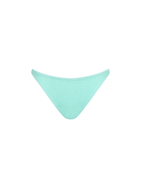 Woman sage green crinkle cheeky swim briefs Naomi - MC2 Saint Barth
