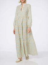 Woman cotton voile maxi dress Nadja